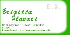 brigitta hlavati business card